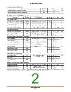 浏览型号NTMT185N60S5H的Datasheet PDF文件第2页