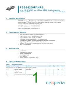 浏览型号PBSS4260PANPS的Datasheet PDF文件第1页