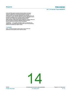 浏览型号PMV45EN2的Datasheet PDF文件第14页