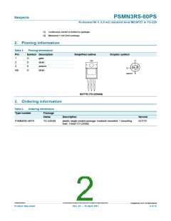 浏览型号PSMN3R5-80PS的Datasheet PDF文件第2页
