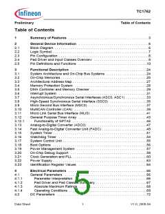 浏览型号SAK-TC1762-128F80HL AC的Datasheet PDF文件第5页