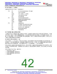 浏览型号TMS320F28026FPTT的Datasheet PDF文件第42页