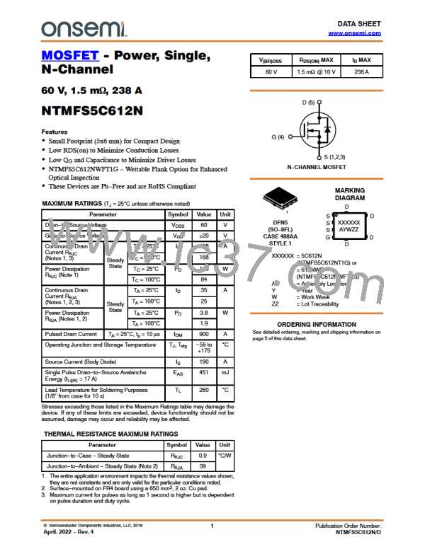 NTMFS5C612NT1G图片预览