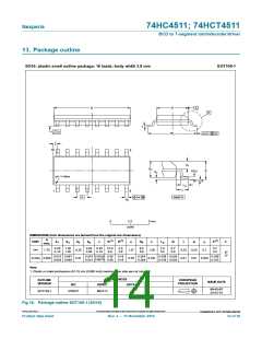 浏览型号74HCT4511D的Datasheet PDF文件第14页