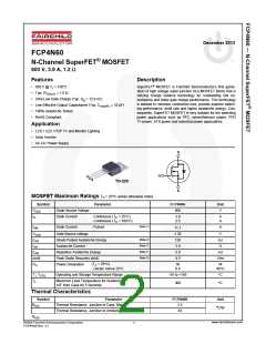 浏览型号FCP4N60的Datasheet PDF文件第2页