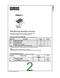 浏览型号FMBA14的Datasheet PDF文件第2页