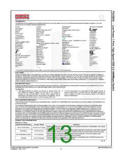 浏览型号FSUSB20MUX的Datasheet PDF文件第13页