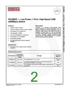浏览型号FSUSB20MUX的Datasheet PDF文件第2页