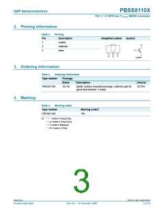 浏览型号PBSS8110X的Datasheet PDF文件第3页