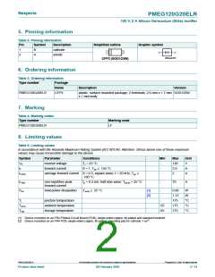 浏览型号PMEG120G20ELR的Datasheet PDF文件第2页