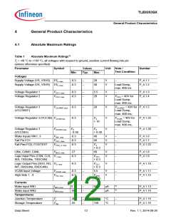 浏览型号TLE9263QX的Datasheet PDF文件第12页