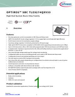 浏览型号TLE9274QX V33的Datasheet PDF文件第1页