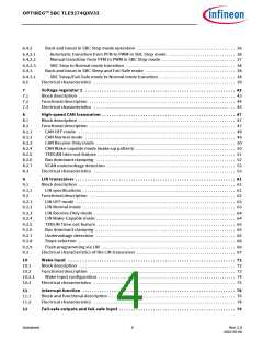 浏览型号TLE9274QX V33的Datasheet PDF文件第4页
