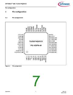 浏览型号TLE9274QX V33的Datasheet PDF文件第7页