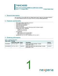 浏览型号74HC4050D的Datasheet PDF文件第1页