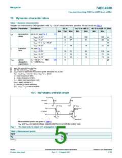浏览型号74HC4050D的Datasheet PDF文件第5页
