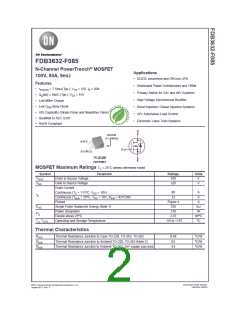 浏览型号FDB3632-F085的Datasheet PDF文件第2页