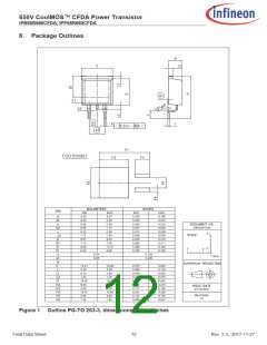 浏览型号IPB65R660CFDA的Datasheet PDF文件第12页