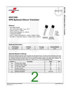 浏览型号KSC1009YTA的Datasheet PDF文件第2页