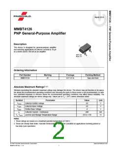浏览型号MMBT4126的Datasheet PDF文件第2页