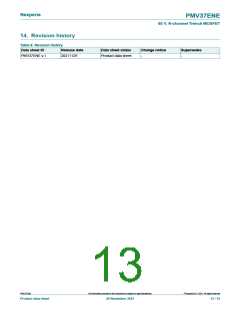 浏览型号PMV37ENE的Datasheet PDF文件第13页