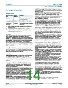 浏览型号PMV37ENE的Datasheet PDF文件第14页