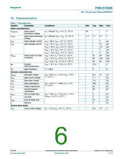 浏览型号PMV37ENE的Datasheet PDF文件第6页