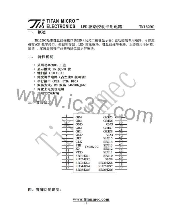 TM1629C图片预览