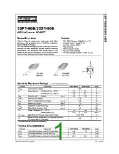 浏览型号7N60B的Datasheet PDF文件第1页