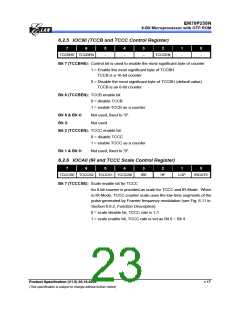 浏览型号EM78P259NSO14J的Datasheet PDF文件第23页