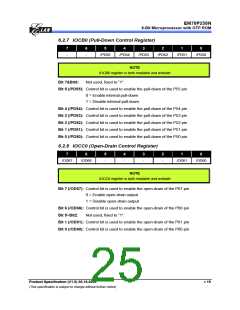 浏览型号EM78P259NSO14J的Datasheet PDF文件第25页