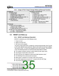 浏览型号EM78P259NSO14J的Datasheet PDF文件第35页