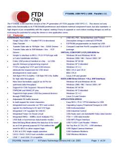 浏览型号FT245B的Datasheet PDF文件第1页