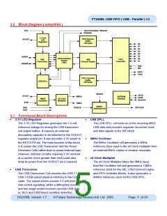 浏览型号FT245B的Datasheet PDF文件第5页