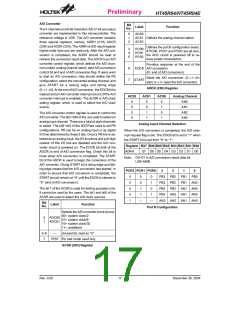 浏览型号HT45R04E的Datasheet PDF文件第17页
