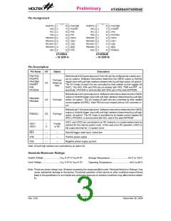 浏览型号HT45R04E的Datasheet PDF文件第3页