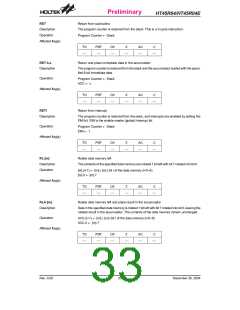 浏览型号HT45R04E的Datasheet PDF文件第33页