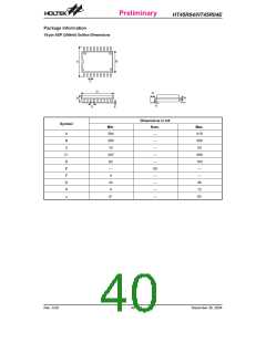 浏览型号HT45R04E的Datasheet PDF文件第40页