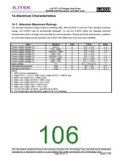 浏览型号ILI9325的Datasheet PDF文件第106页