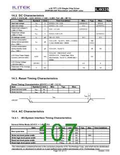 浏览型号ILI9325的Datasheet PDF文件第107页