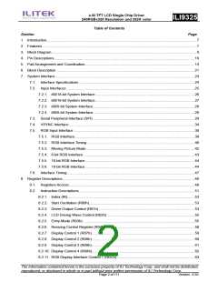 浏览型号ILI9325的Datasheet PDF文件第2页