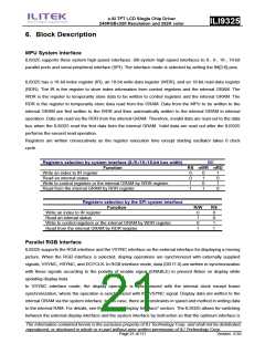 浏览型号ILI9325的Datasheet PDF文件第21页