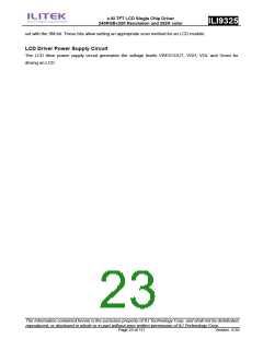 浏览型号ILI9325的Datasheet PDF文件第23页