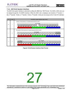 浏览型号ILI9325的Datasheet PDF文件第27页