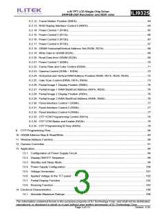 浏览型号ILI9325的Datasheet PDF文件第3页