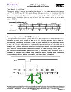 浏览型号ILI9325的Datasheet PDF文件第43页