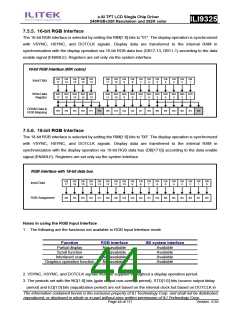 浏览型号ILI9325的Datasheet PDF文件第44页