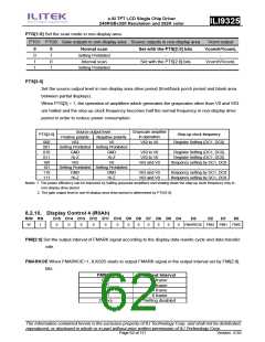 浏览型号ILI9325的Datasheet PDF文件第62页