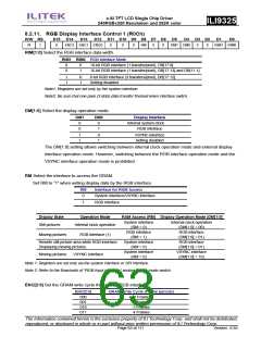 浏览型号ILI9325的Datasheet PDF文件第63页