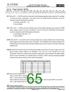 浏览型号ILI9325的Datasheet PDF文件第65页